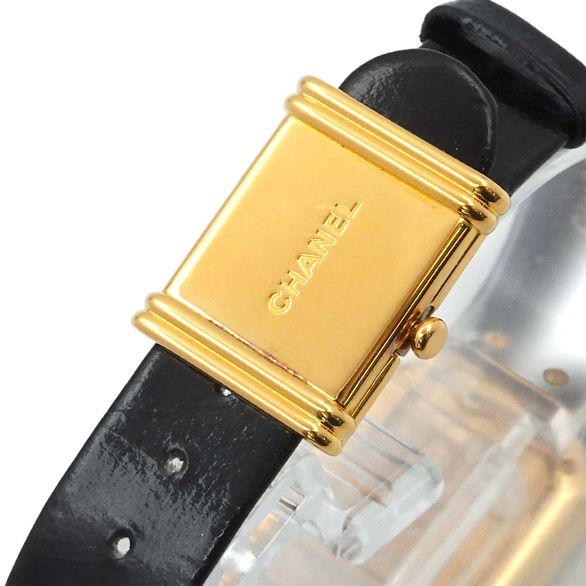 Premiere H0090 K18YG Quartz Black Dial Ladies Watch