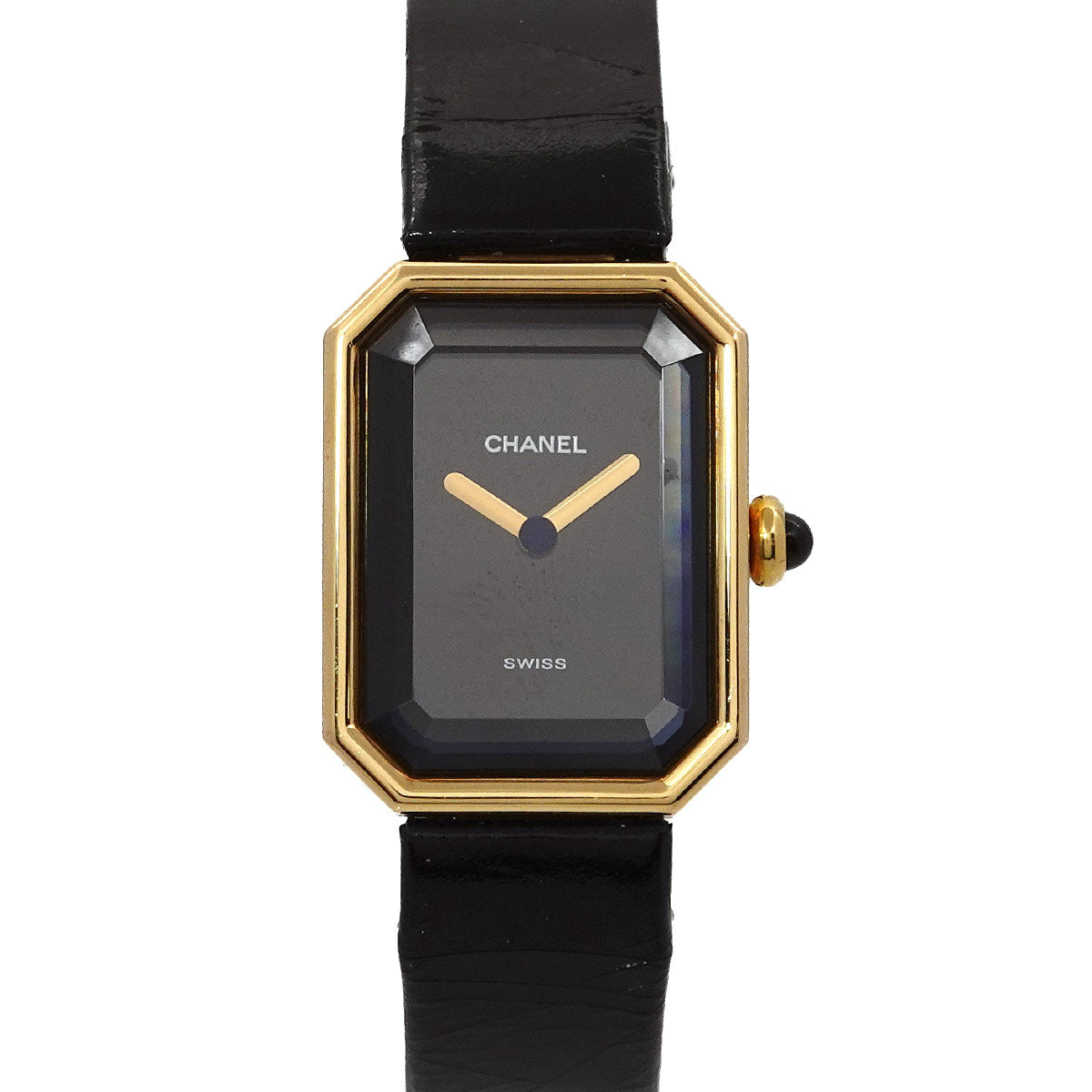 Premiere H0090 K18YG Quartz Black Dial Ladies Watch