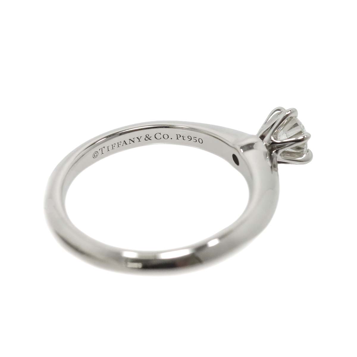 Diamond 0.23ct I/VS1/3EX Ring Platinum Size3.25-3.75(US)