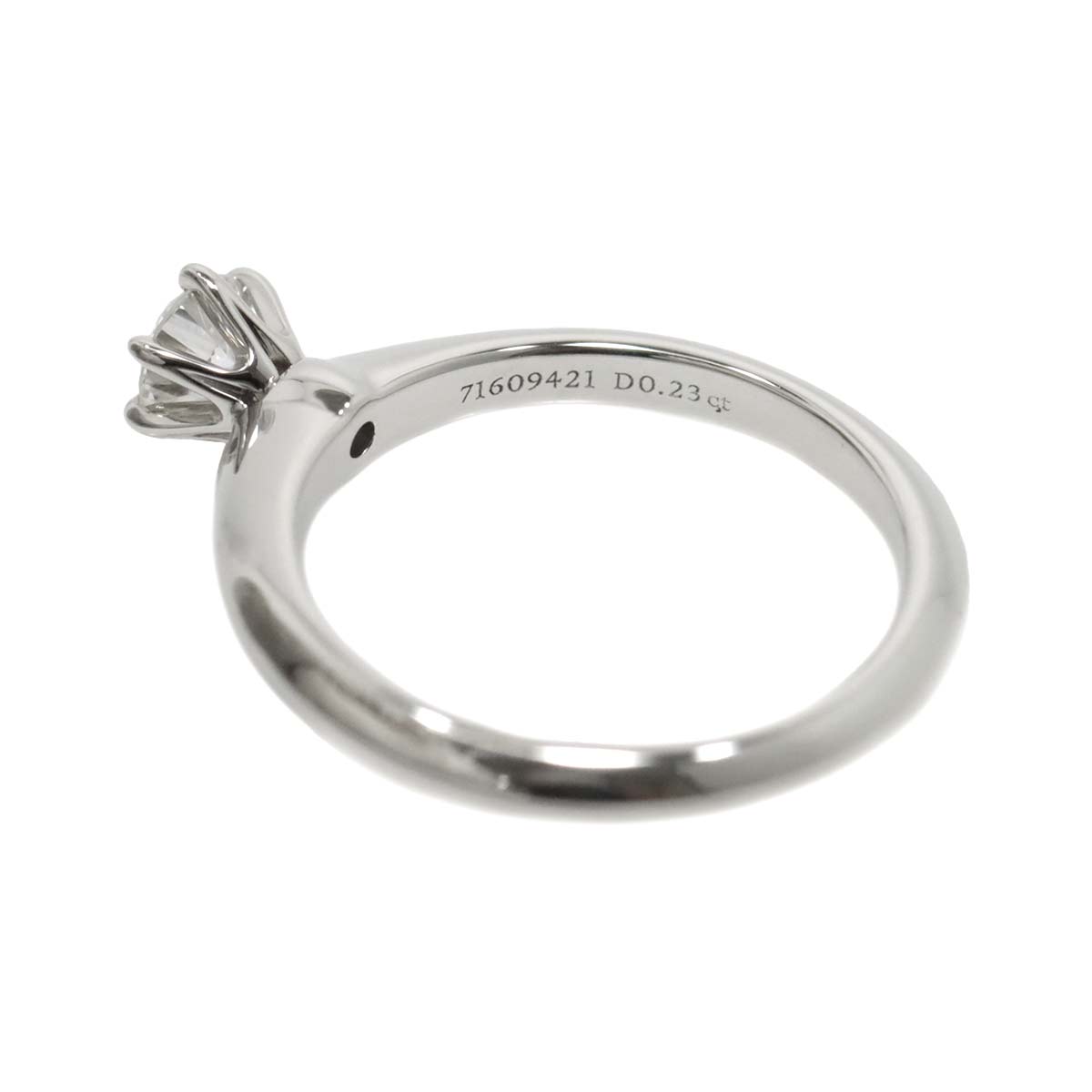 Diamond 0.23ct I/VS1/3EX Ring Platinum Size3.25-3.75(US)