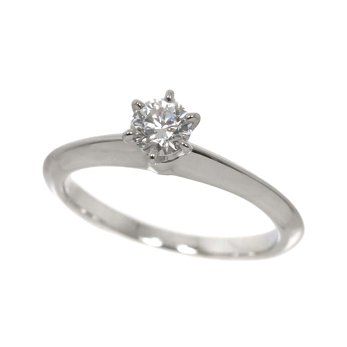 Diamond 0.23ct I/VS1/3EX Ring Platinum Size3.25-3.75(US)