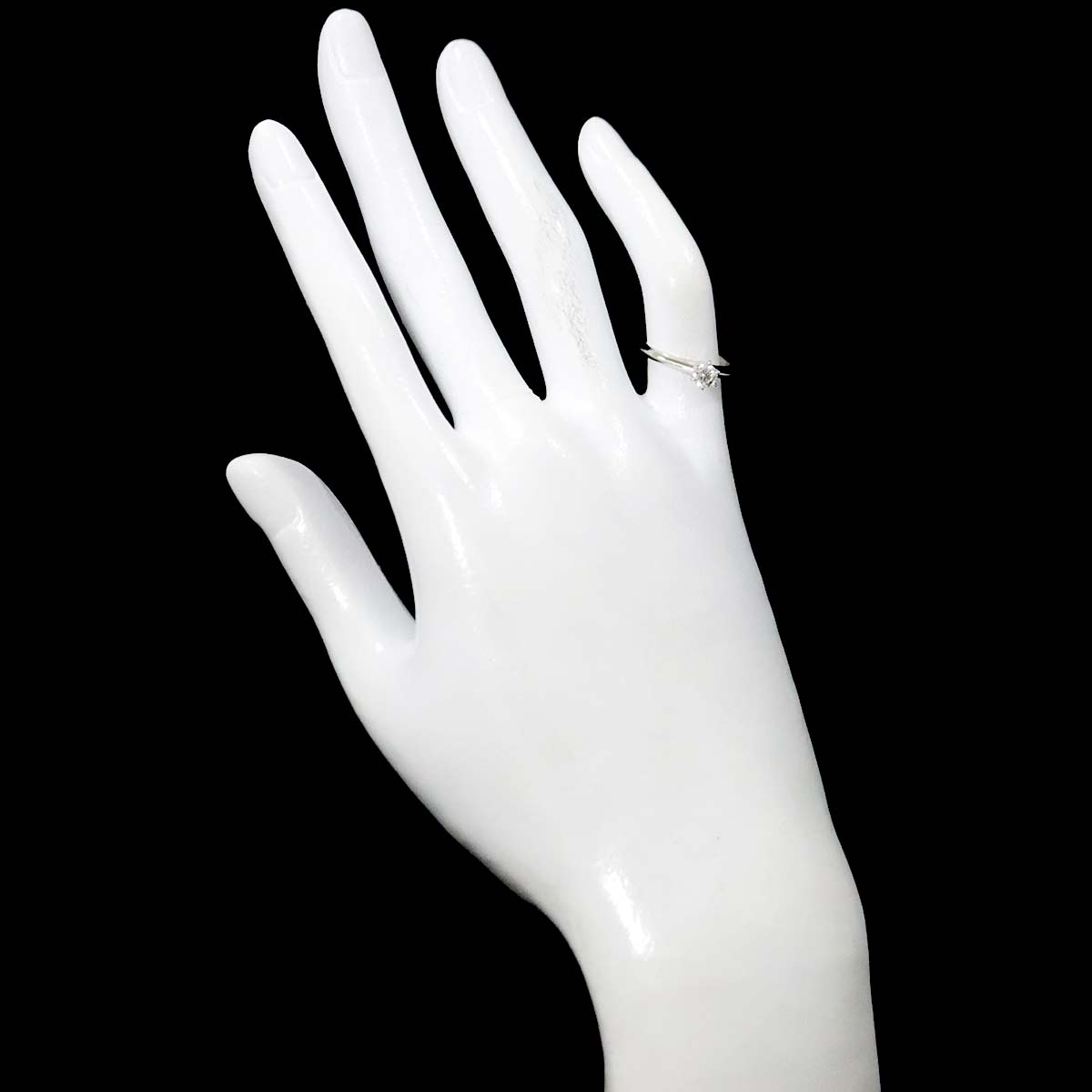 Diamond 0.23ct I/VS1/3EX Ring Platinum Size3.25-3.75(US)