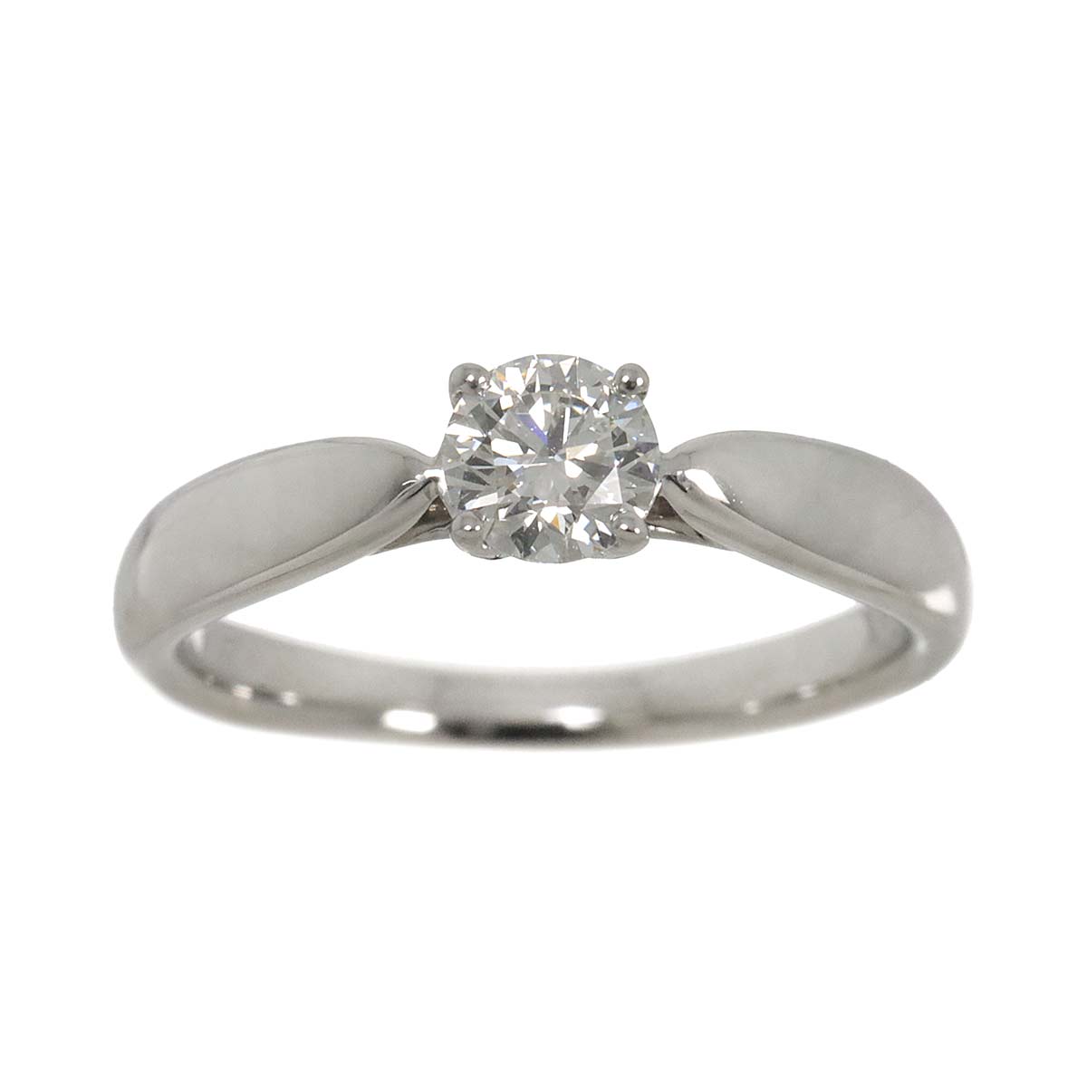 Diamond 0.30ct H/VVS1/3EX Ring Platinum Size3.25-3.75(US)