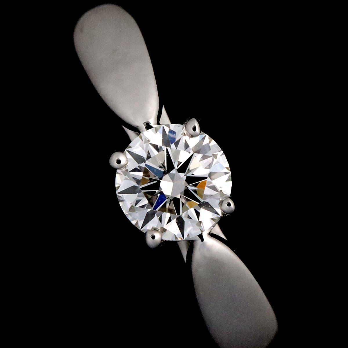 Diamond 0.30ct H/VVS1/3EX Ring Platinum Size3.25-3.75(US)