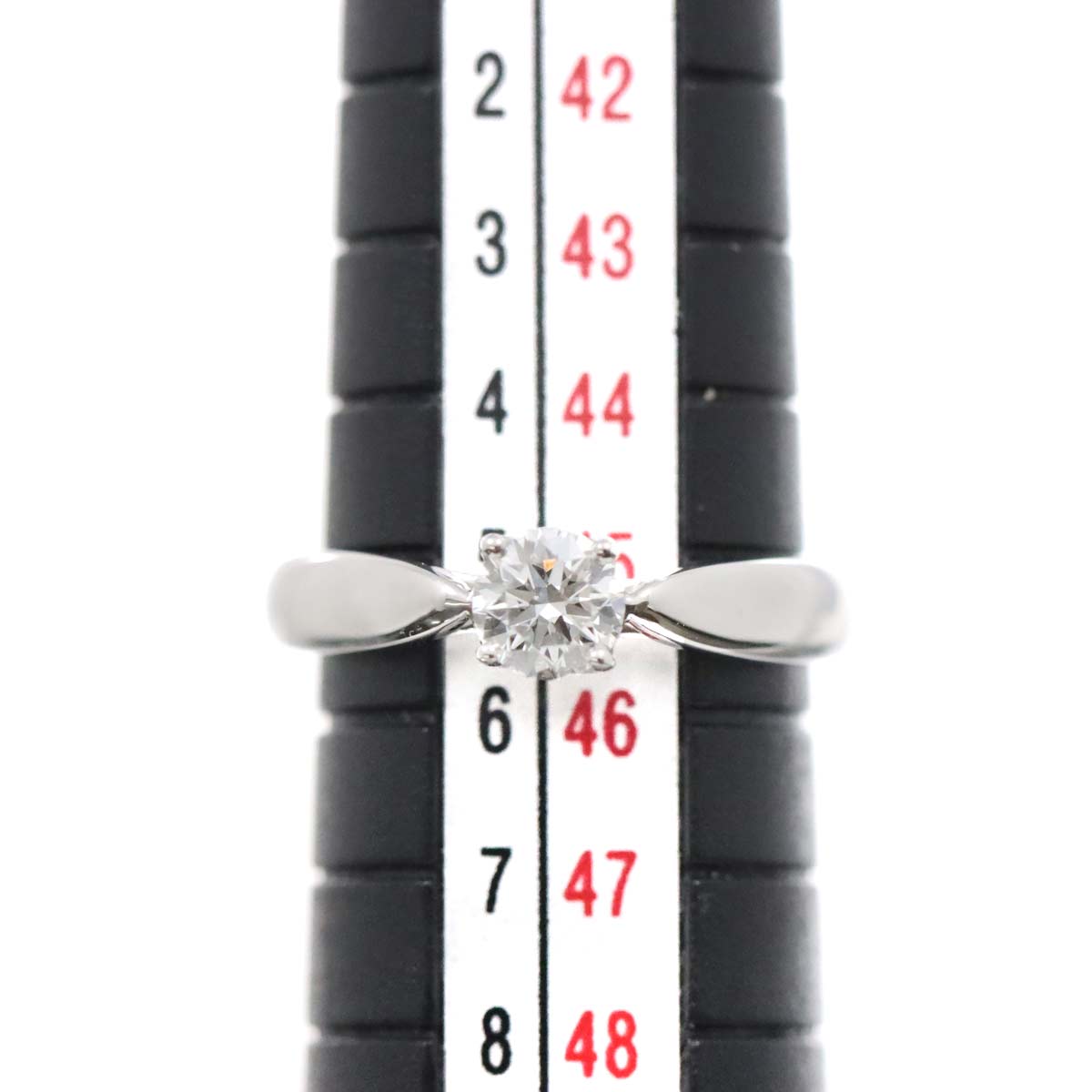 Diamond 0.30ct H/VVS1/3EX Ring Platinum Size3.25-3.75(US)