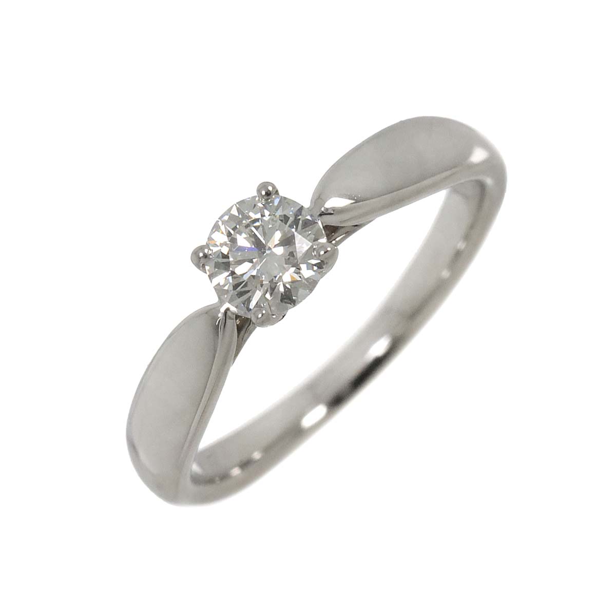 Diamond 0.30ct H/VVS1/3EX Ring Platinum Size3.25-3.75(US)