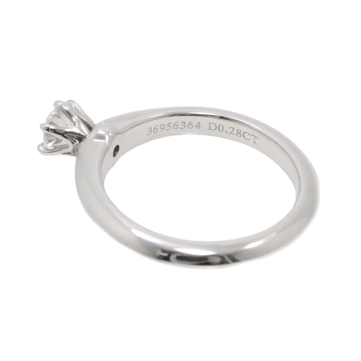 Diamond 0.28ct G/VS1/3EX Ring Platinum Size3.75-4(US)