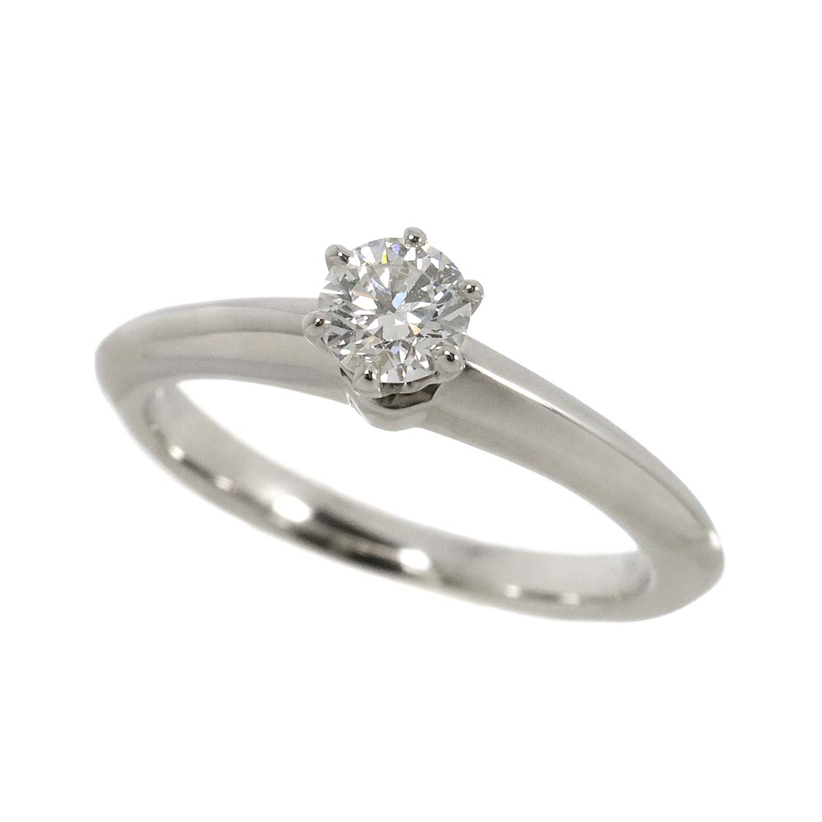 Diamond 0.28ct G/VS1/3EX Ring Platinum Size3.75-4(US)