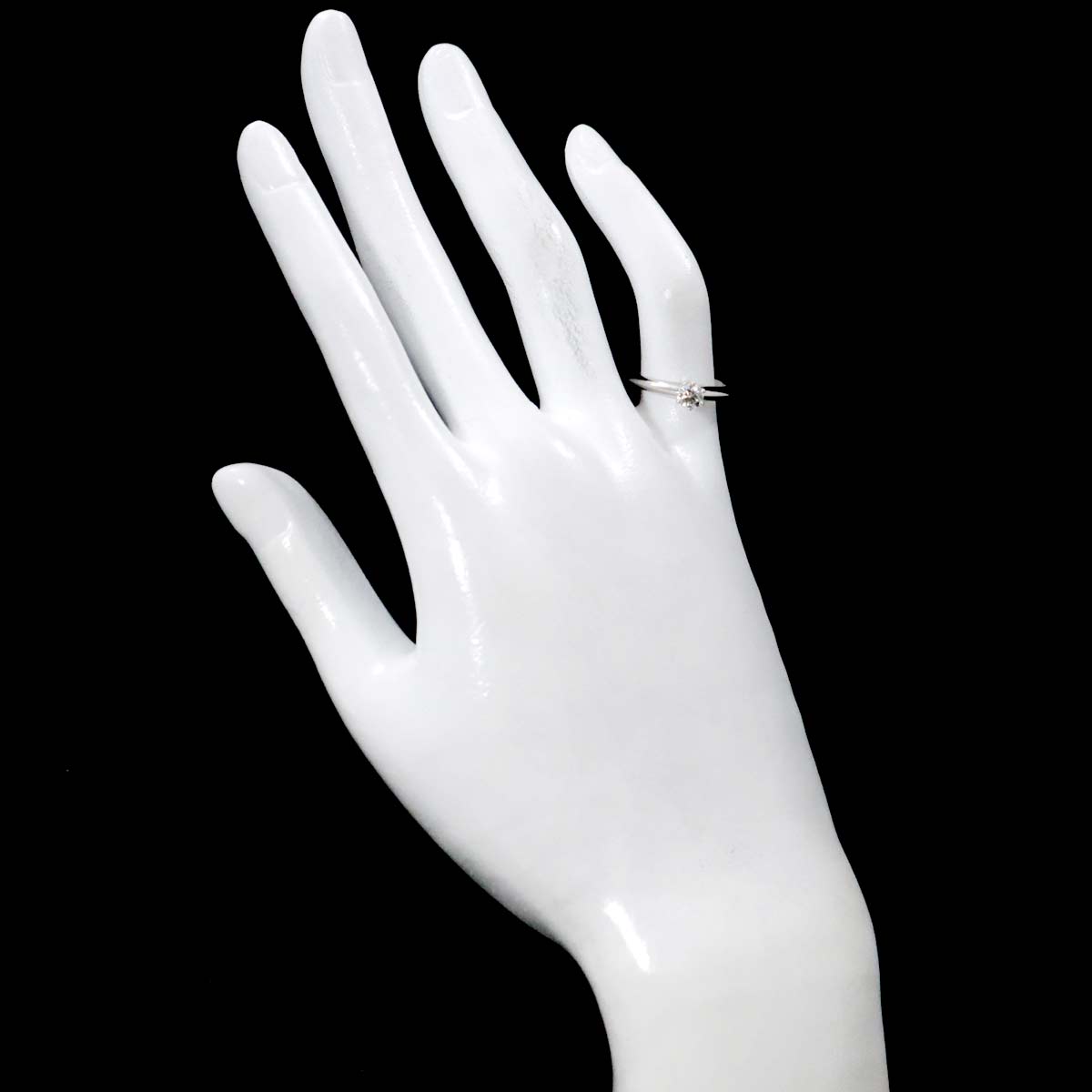 Diamond 0.28ct G/VS1/3EX Ring Platinum Size3.75-4(US)