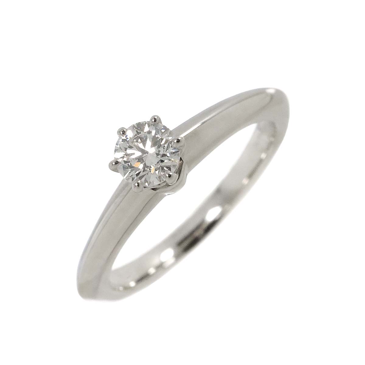 Diamond 0.28ct G/VS1/3EX Ring Platinum Size3.75-4(US)