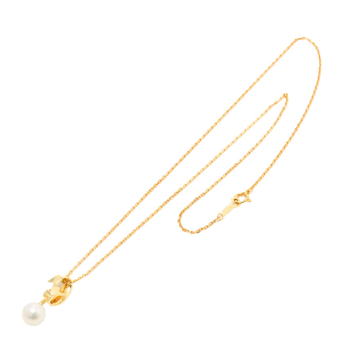Akoya Pearl 7.0mm Necklace 18K Yellow Gold 750
