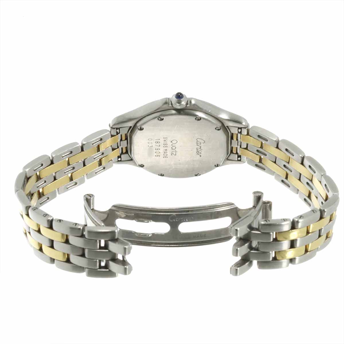 panthere cougar SM Date Two Tone K18YG Quartz cream Dial