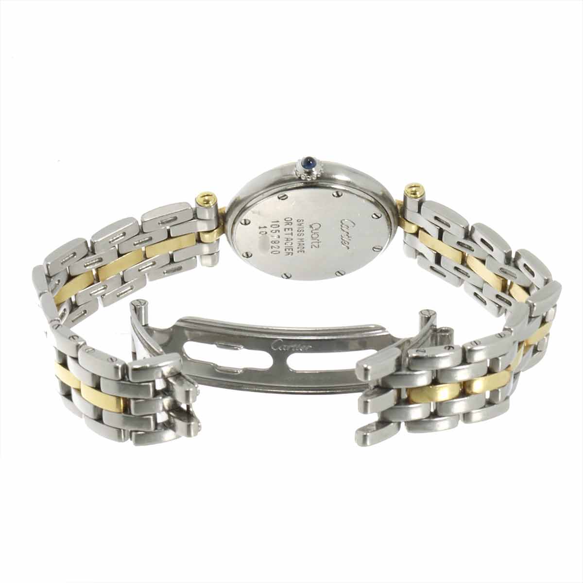 Panthere Vendome One Row SM K18YG Quartz Cream Dial Ladies