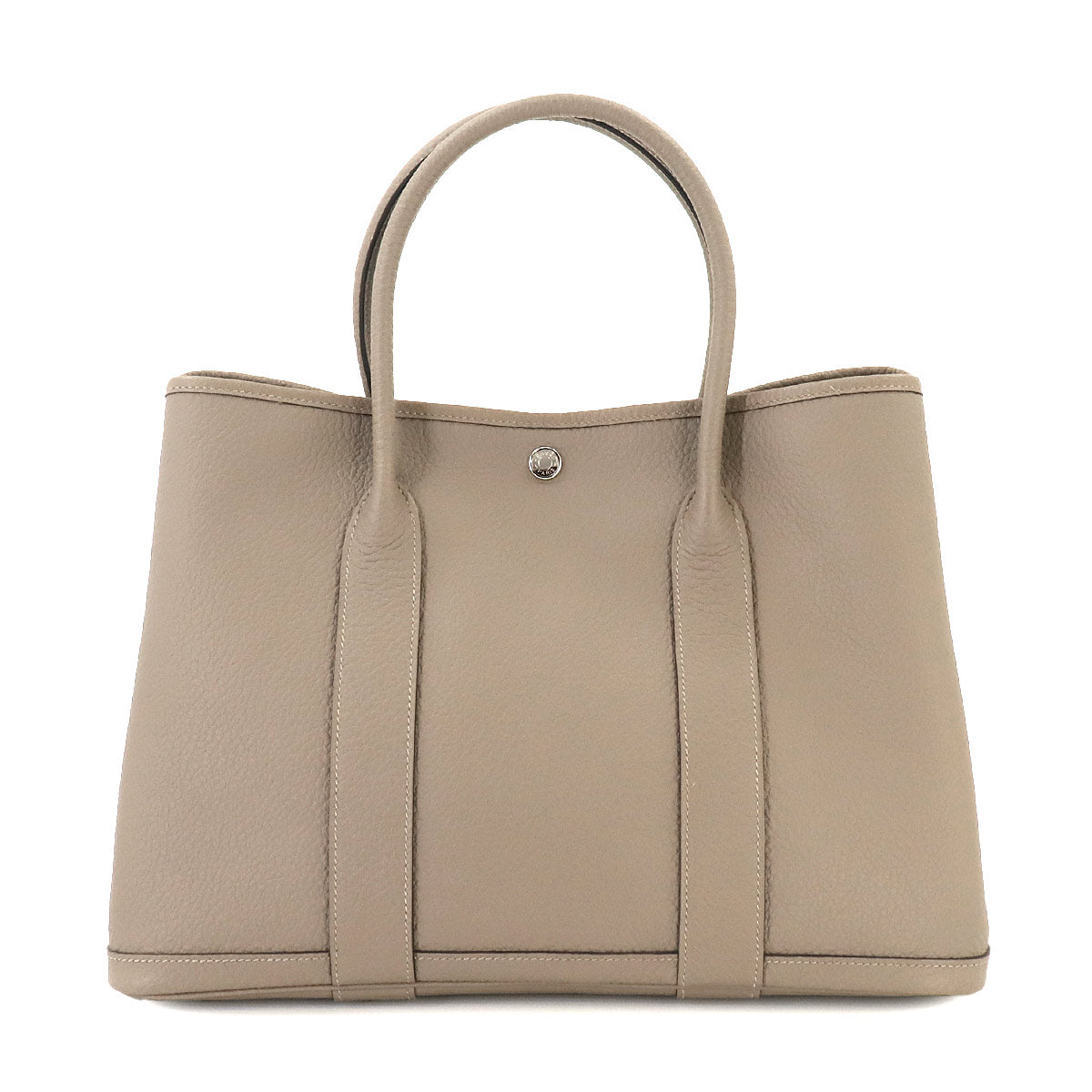 Garden Party PM Tote Bag Negonda Leather Gris Asphalt Purse