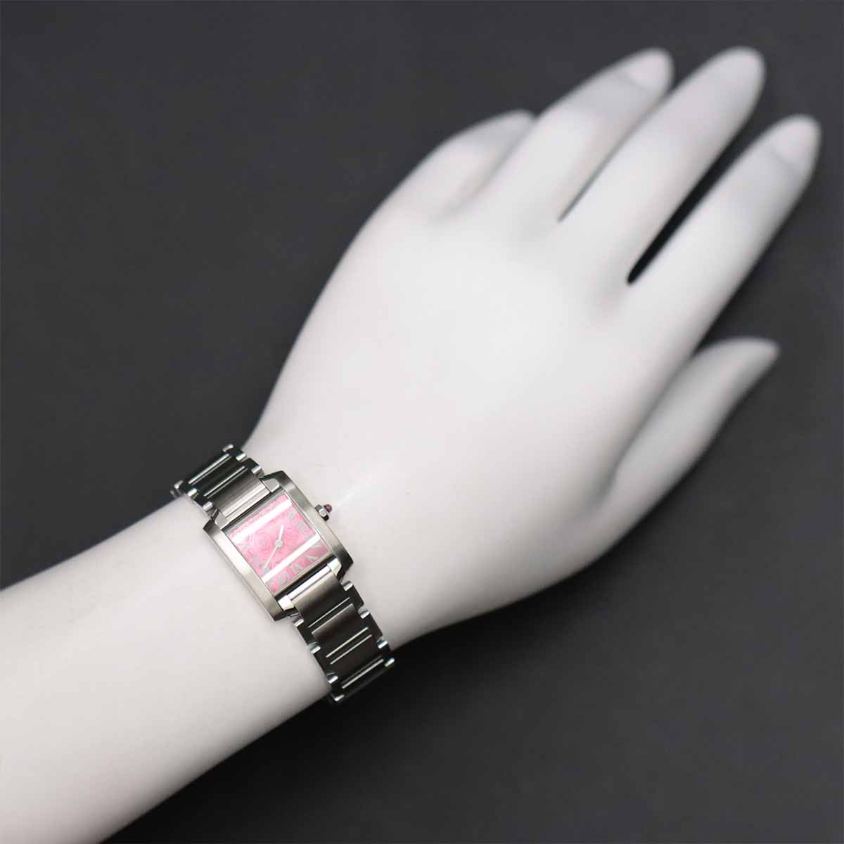 Tank Francaise SM W51030Q3 Quartz Pink Dial Ladies