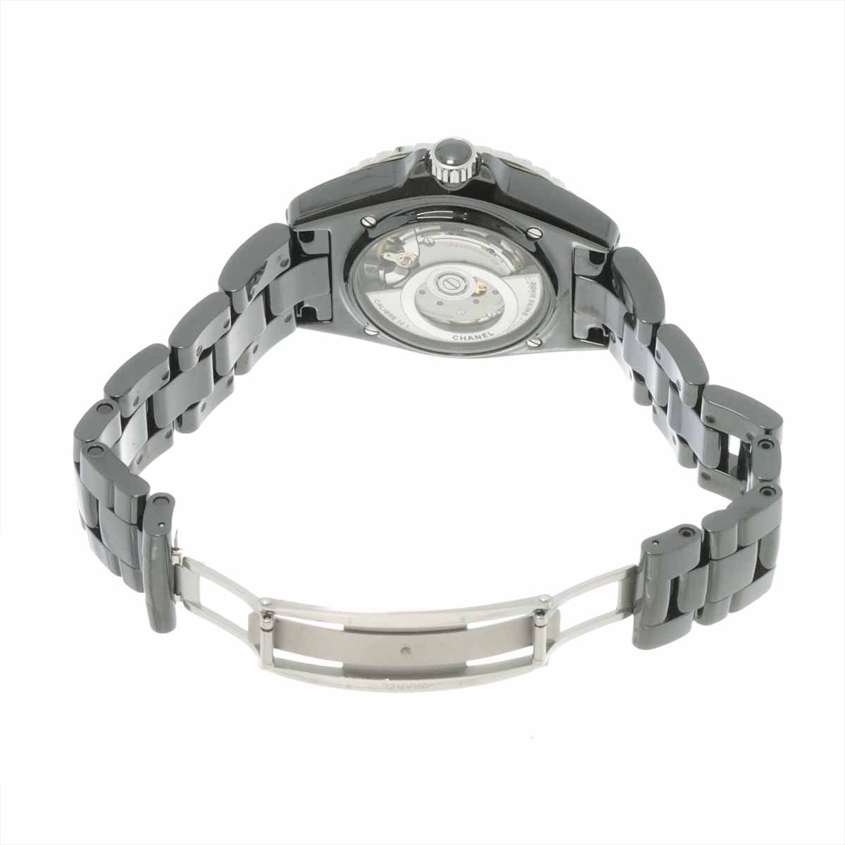 J12 H5702 38mm 12P Diamond Automatic Black Dial Mens Watch