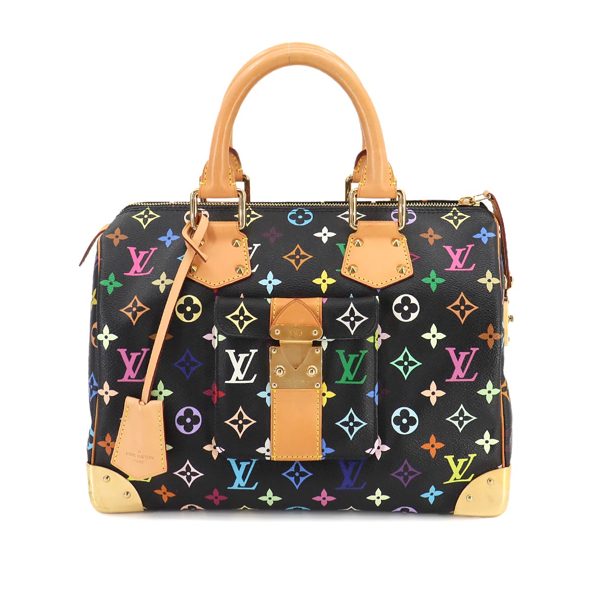 Monogram Multicolor Speedy 30 Hand Bag M92642 Noir 90256269