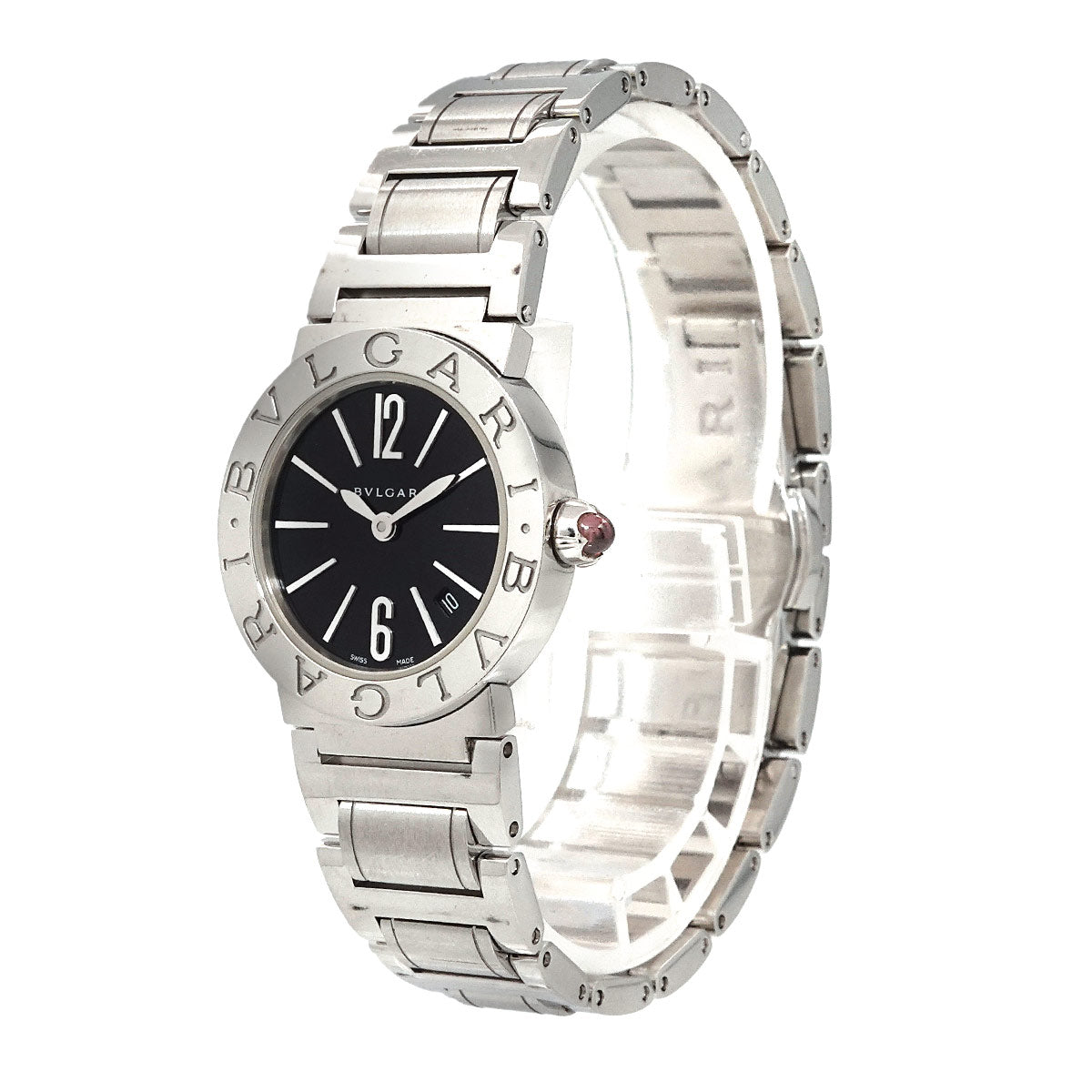 BVLGARIBVLGARI BBL26S Date Quartz Black Dial Ladies Watch