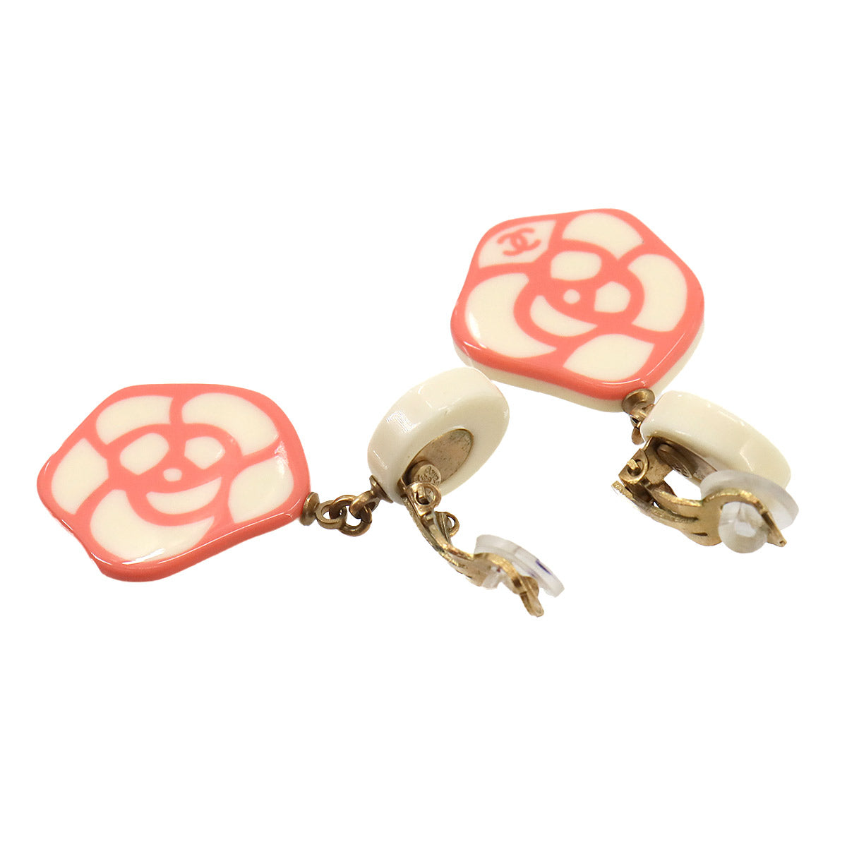 Coco Earrings Camellia White Pink 03P Accessory