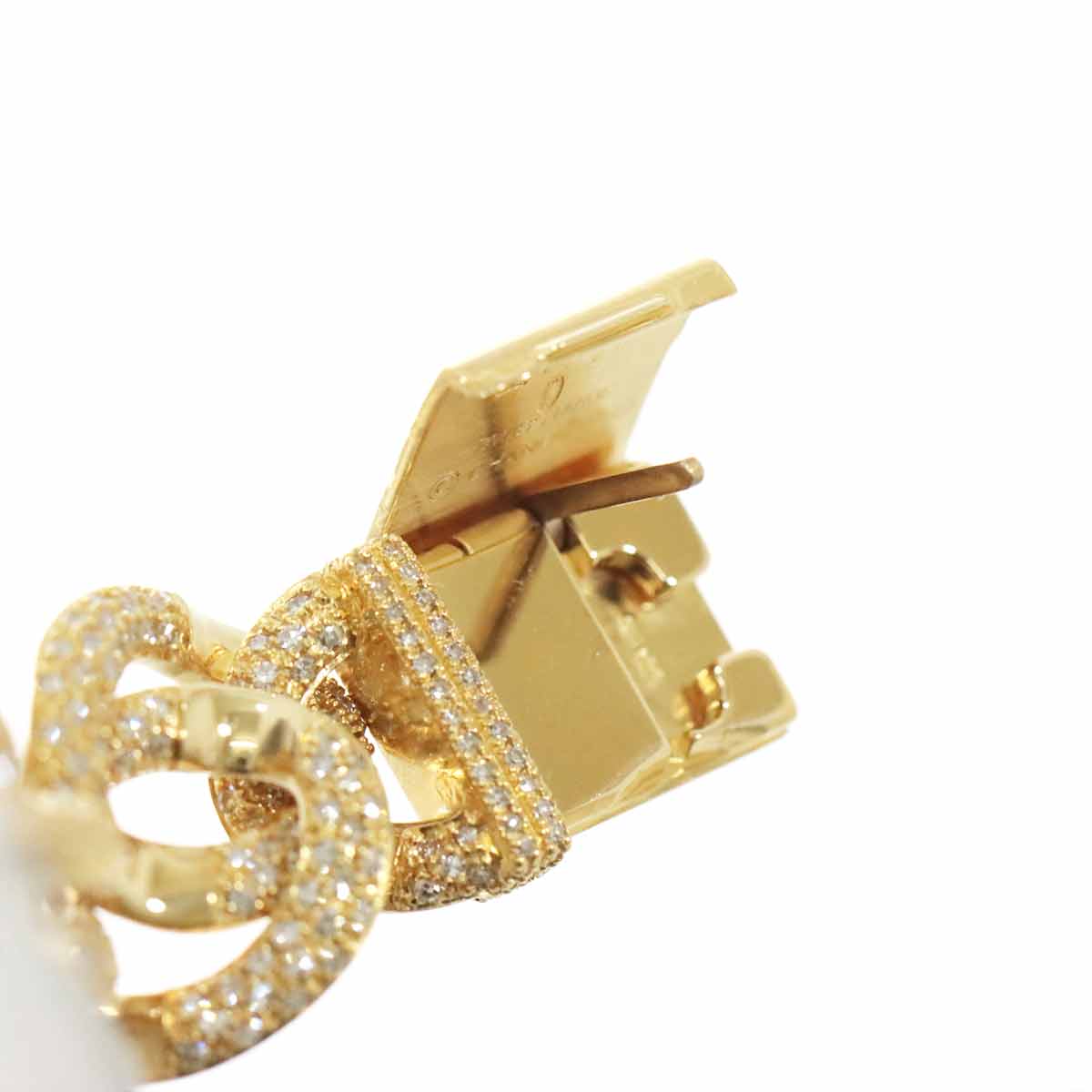 Premiere L H0114 Bezel Diamond 750 YG Quartz Black Dial Ladies