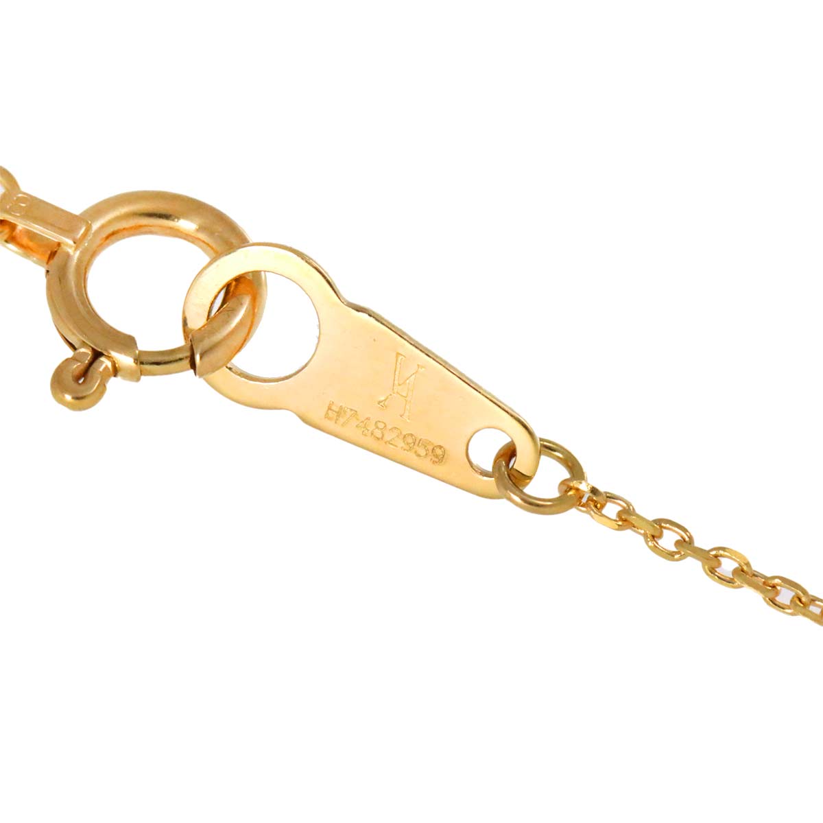 Vendome Aoyama Diamond 0.132ct Necklace 18K Yellow Gold 750