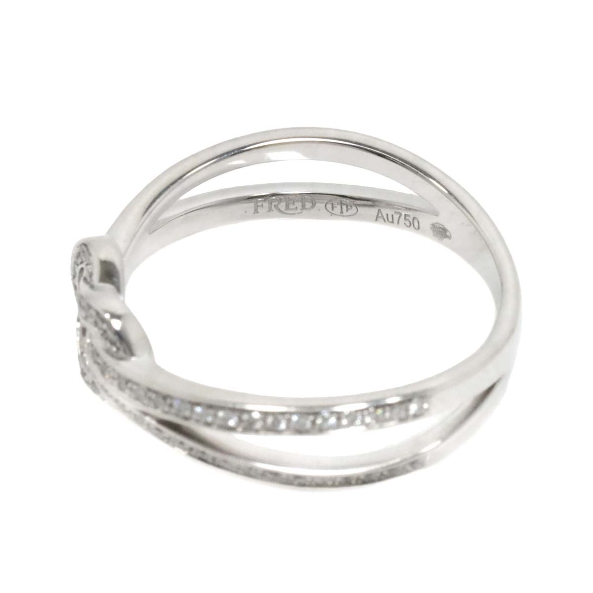 FRED Chance Infinie Small Diamond Ring 18K WG Size49 4.75-5(US)