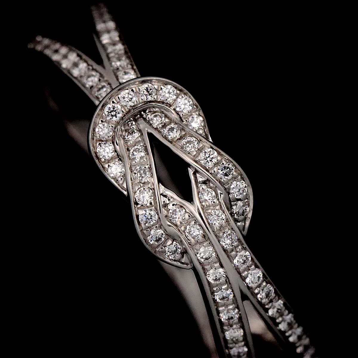 FRED Chance Infinie Small Diamond Ring 18K WG Size49 4.75-5(US)