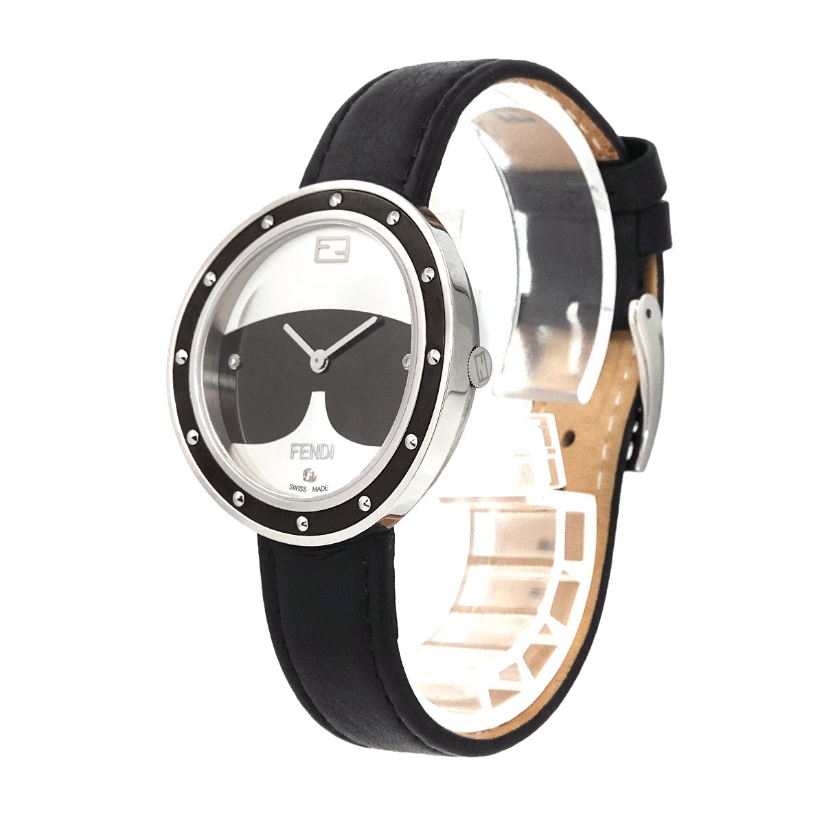 My Way 35000M Quartz 3P Diamond Black Dial Ladies Watch