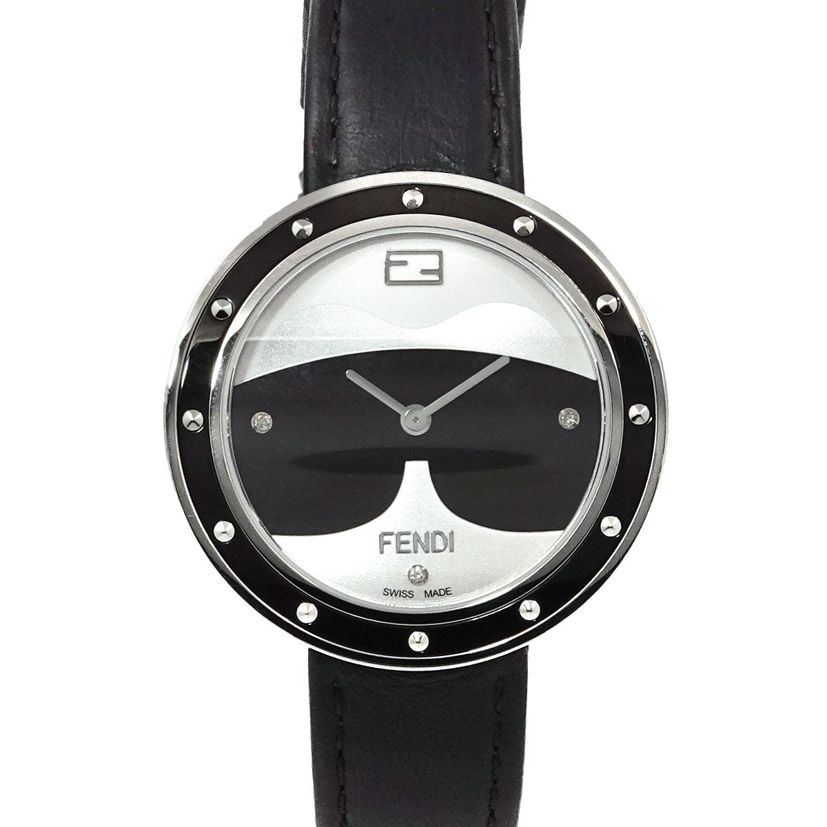 My Way 35000M Quartz 3P Diamond Black Dial Ladies Watch