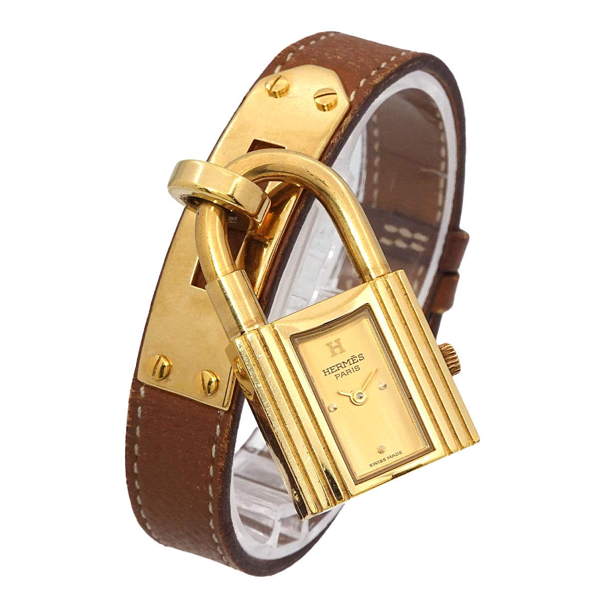 Kelly Watches Quartz Gold Dial Vintage Cadena Ladies Watch