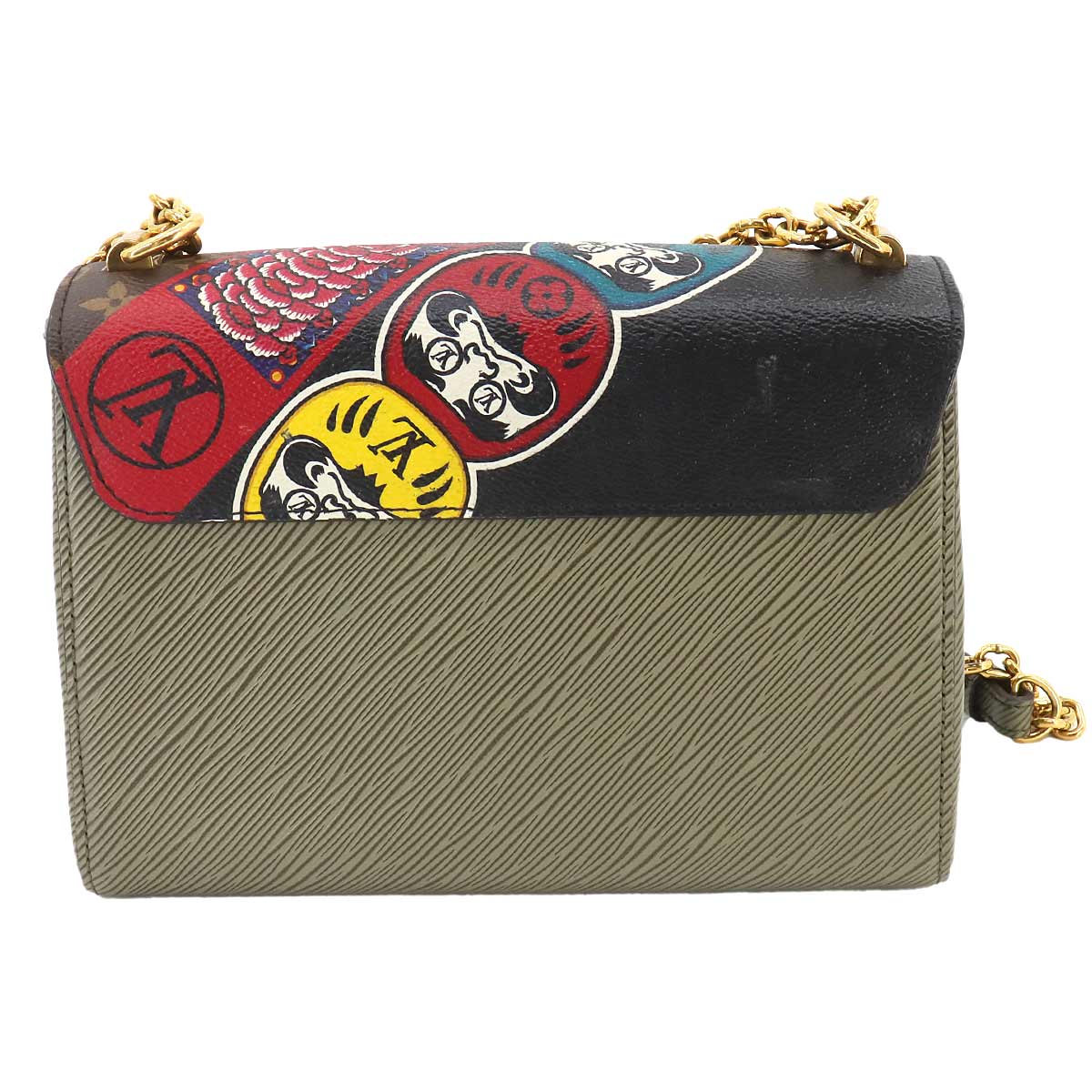 Epi Monogram Twist MM Shoulder Bag Leather Khaki M43497 90259411