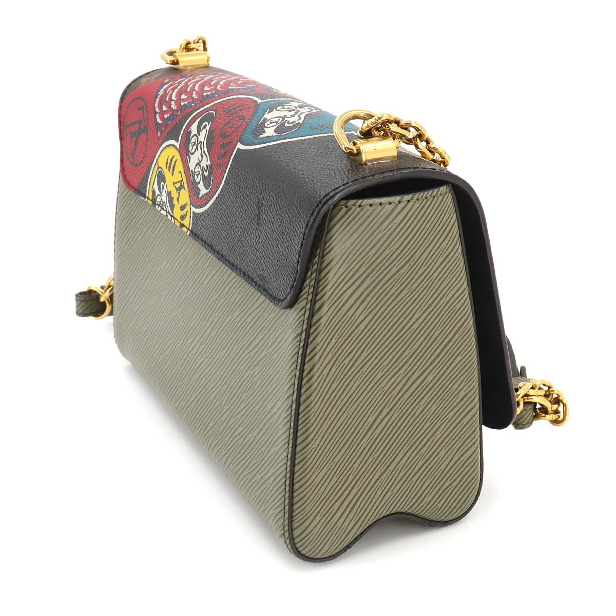 Epi Monogram Twist MM Shoulder Bag Leather Khaki M43497 90259411