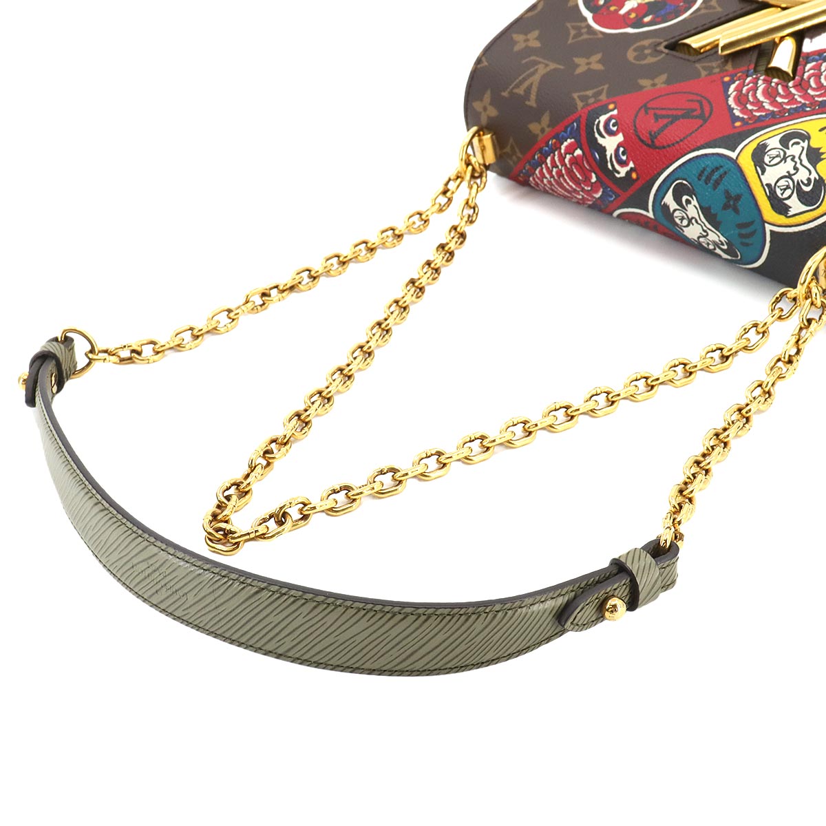 Epi Monogram Twist MM Shoulder Bag Leather Khaki M43497 90259411