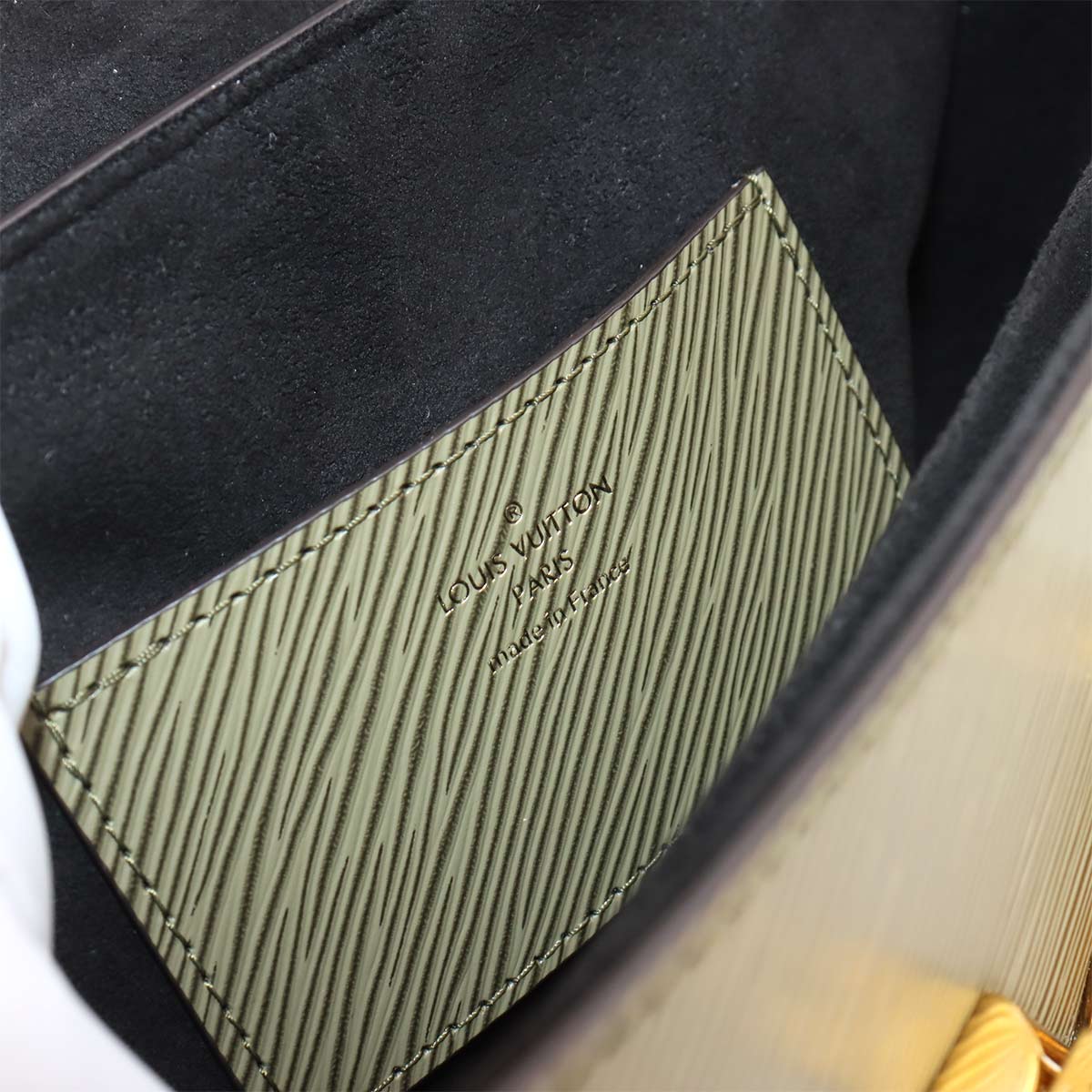 Epi Monogram Twist MM Shoulder Bag Leather Khaki M43497 90259411