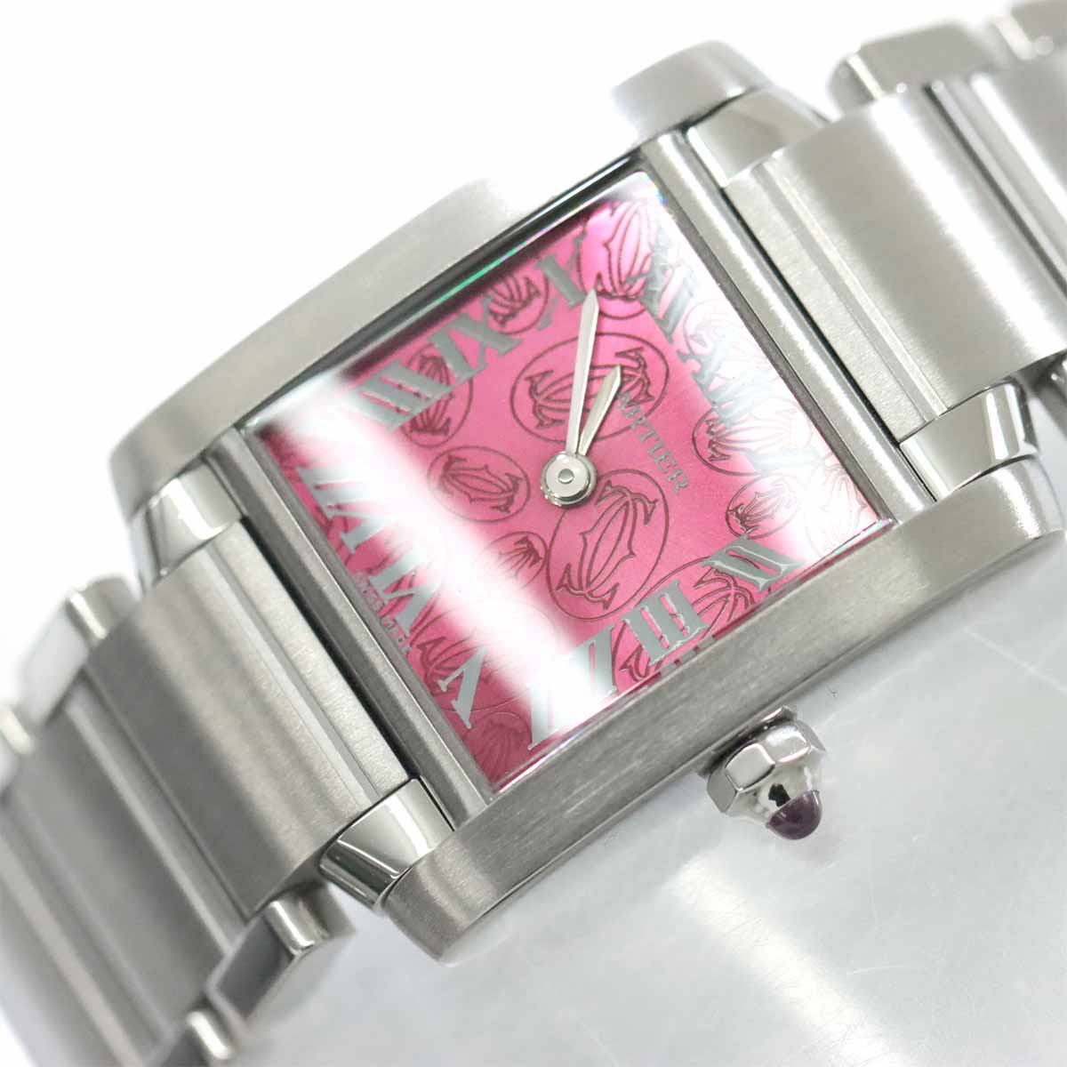 Tank Francaise SM W51030Q3 Quartz Pink Dial Ladies