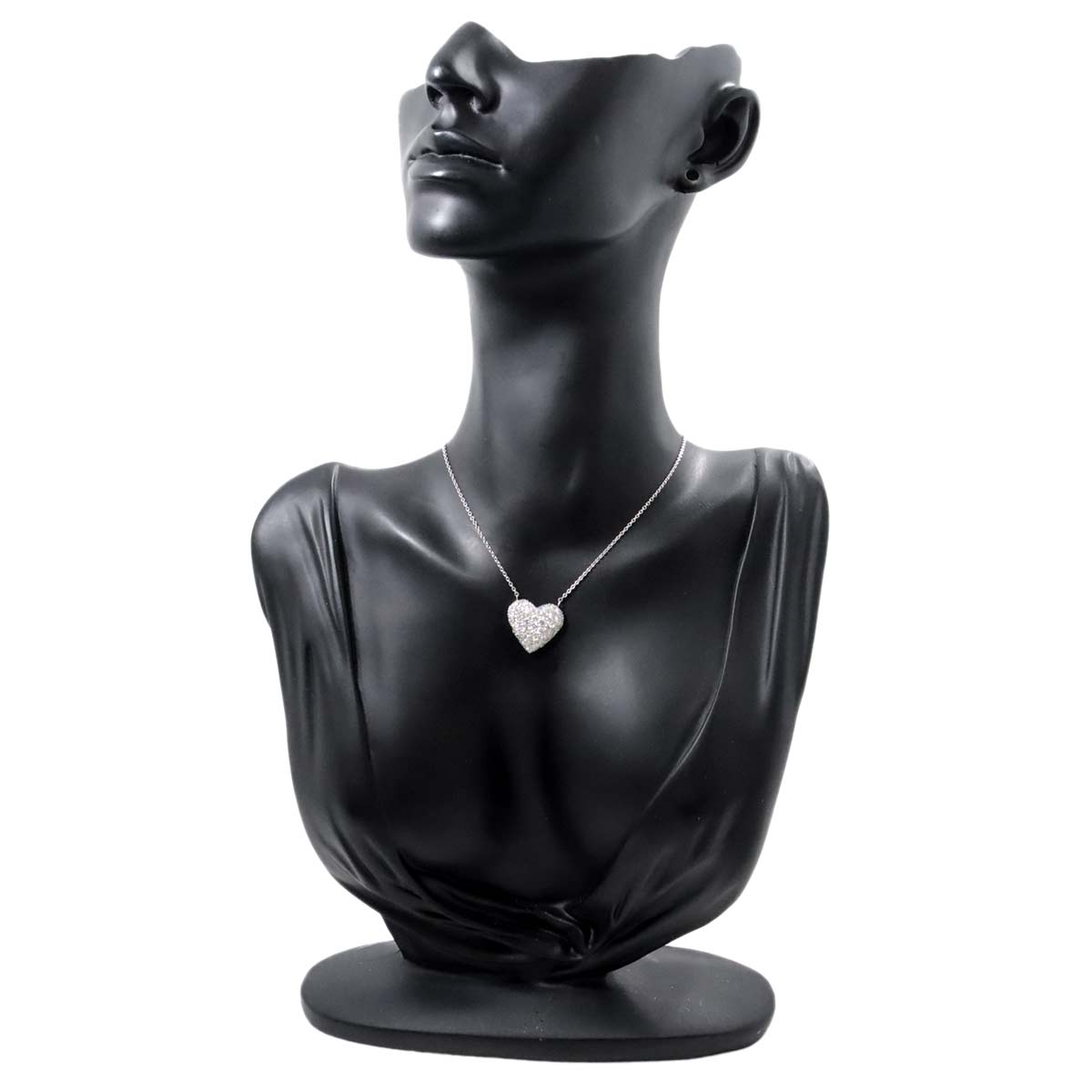 Heart Diamond Necklace Platinum