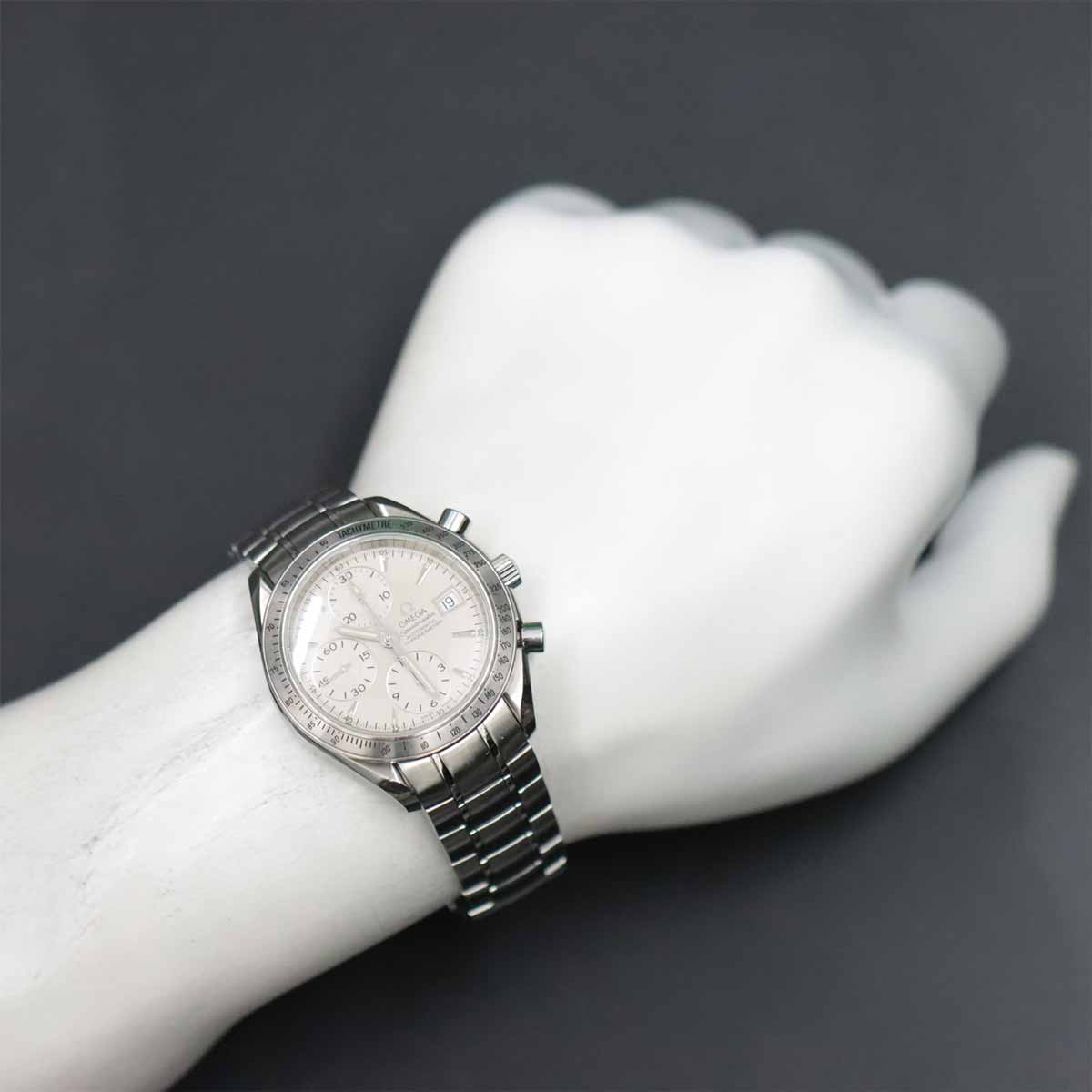 Speedmaster Date 3211 30 Chronograph Automatic Silver Dial Mens