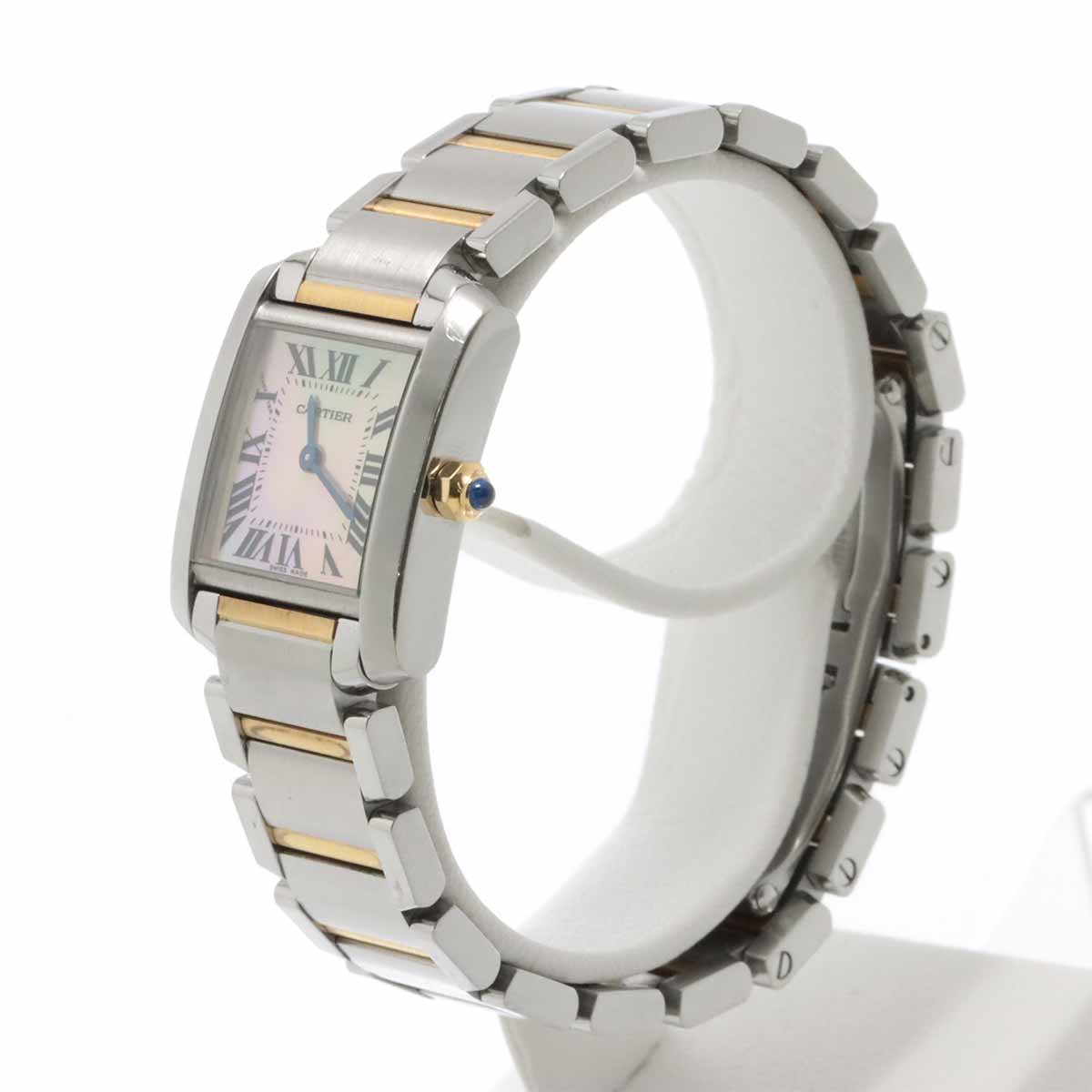 Tank Francaise SM W51027Q4 750 PG Quartz Pink Shell Dial