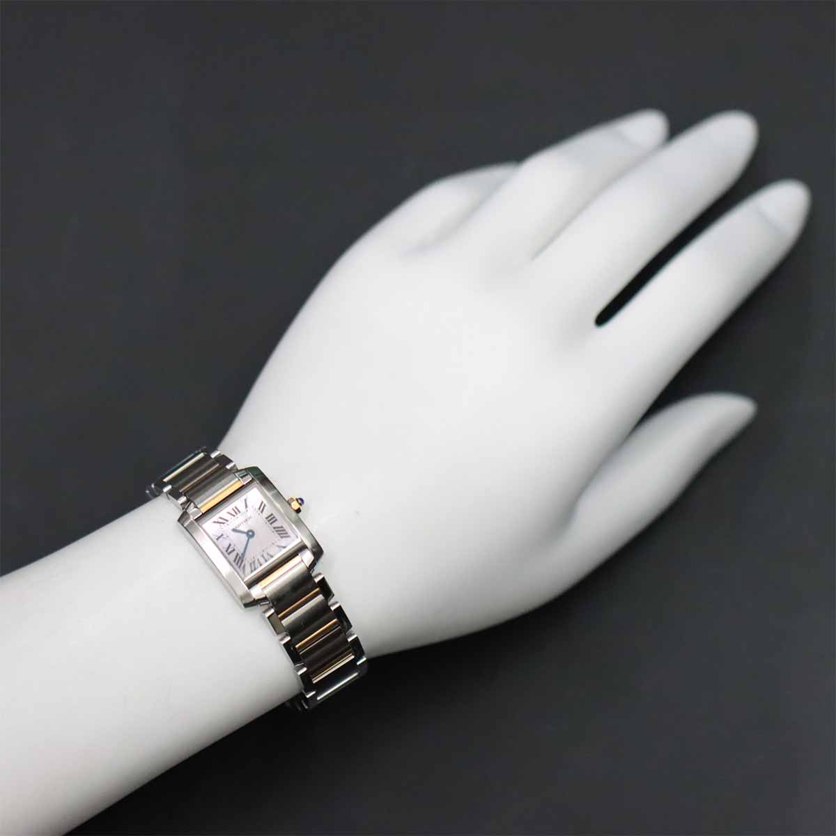 Tank Francaise SM W51027Q4 750 PG Quartz Pink Shell Dial