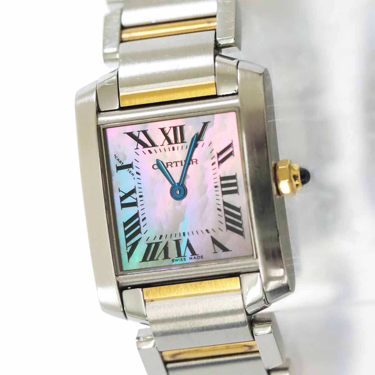 Tank Francaise SM W51027Q4 750 PG Quartz Pink Shell Dial