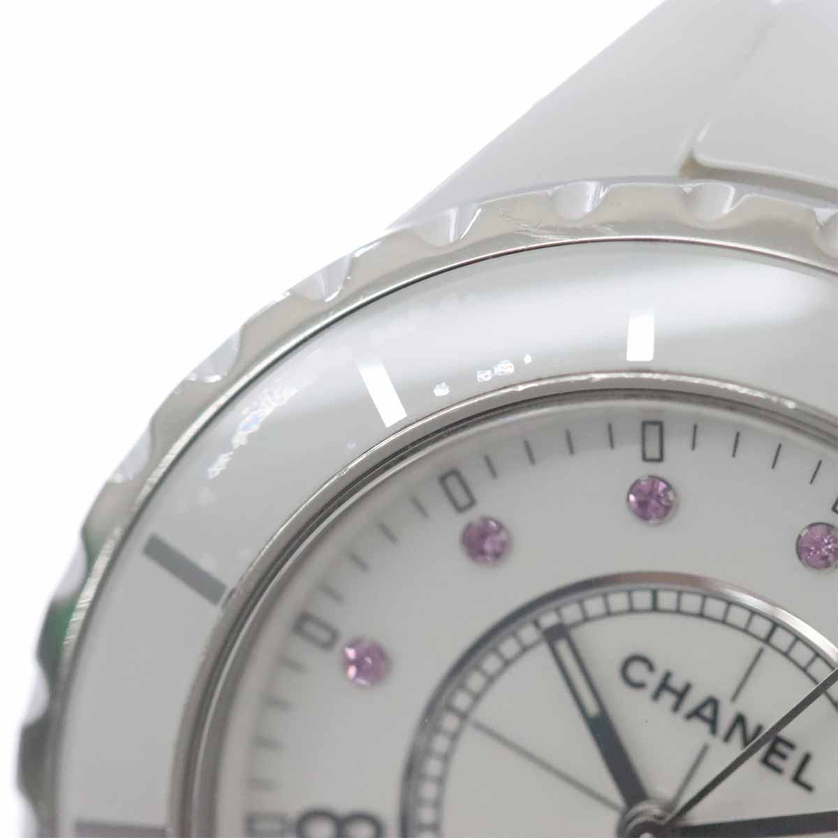 J12 H2054 33mm Limited Ginza 11P Pink Sapphire White Dial
