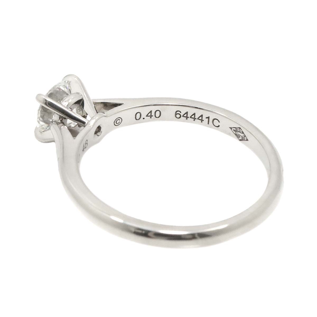 Diamond 0.40ct G/VVS1/VG Ring Pt Size48 4.5(US)