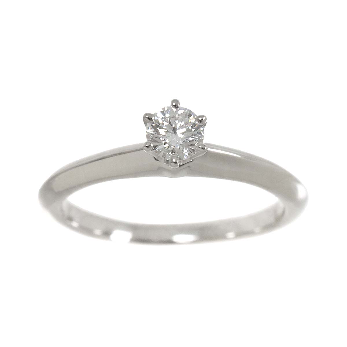 Diamond 0.21ct E/VVS2/3EX Ring Platinum Size4(US)