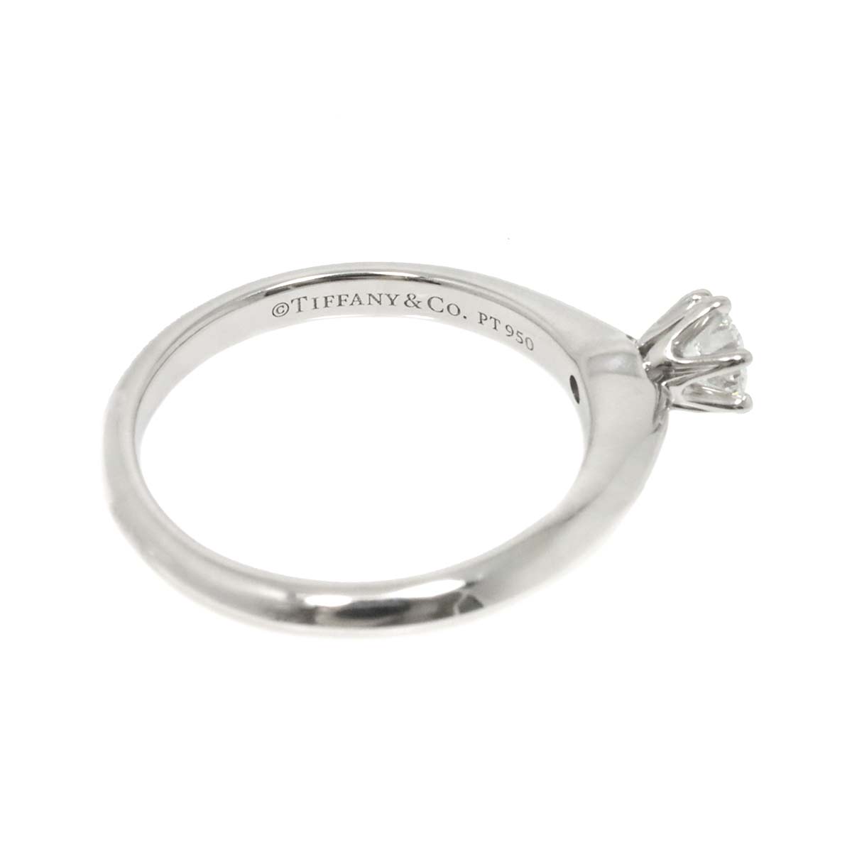 Diamond 0.21ct E/VVS2/3EX Ring Platinum Size4(US)