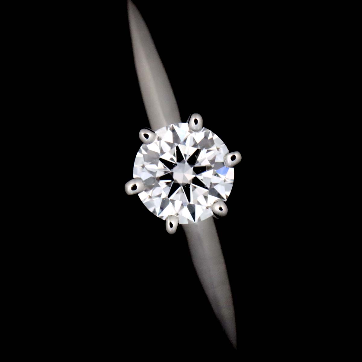 Diamond 0.21ct E/VVS2/3EX Ring Platinum Size4(US)