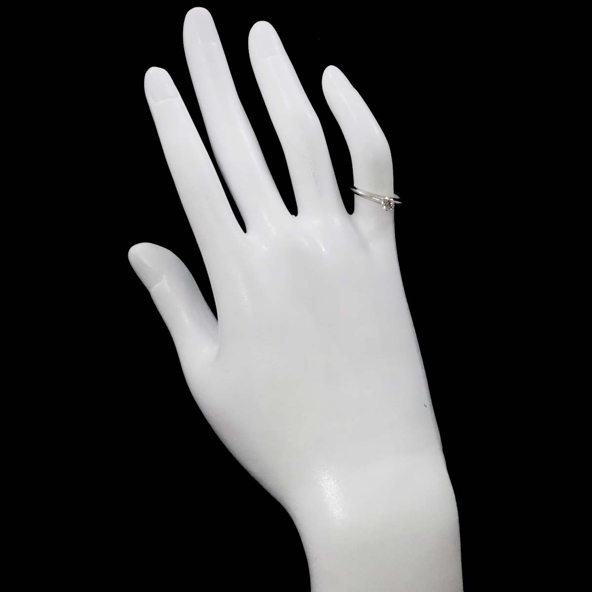 Diamond 0.21ct E/VVS2/3EX Ring Platinum Size4(US)