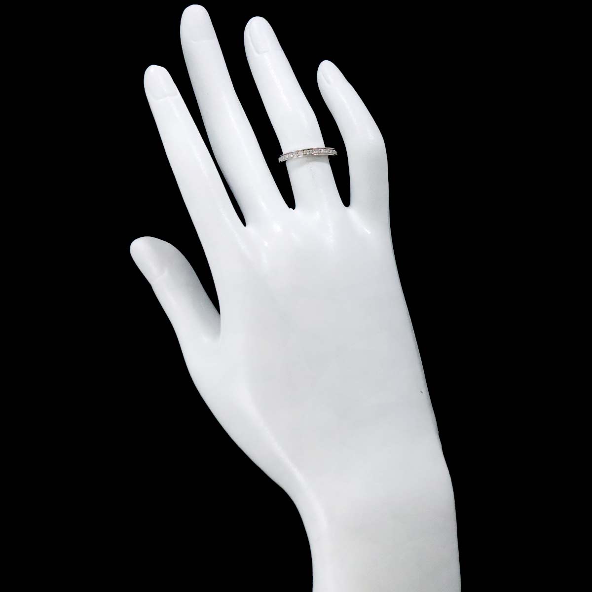 Half Diamond Ring Pt Platinum size48 4.5(US)