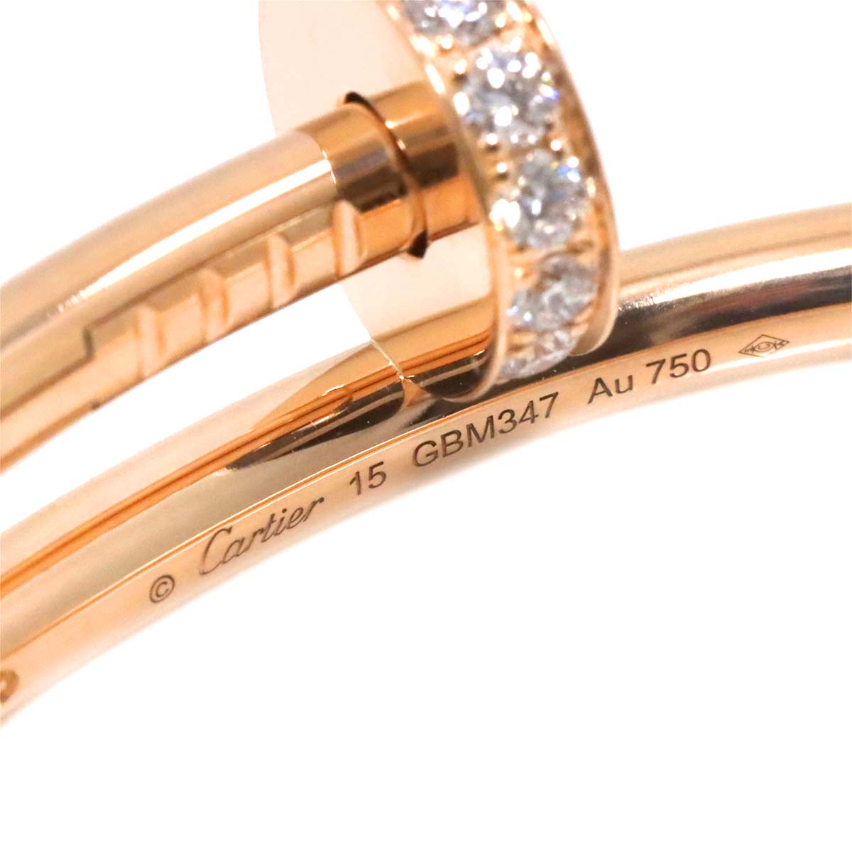 Juste Un Clou Bracelet Diamond 18K Pink Gold 750 size15