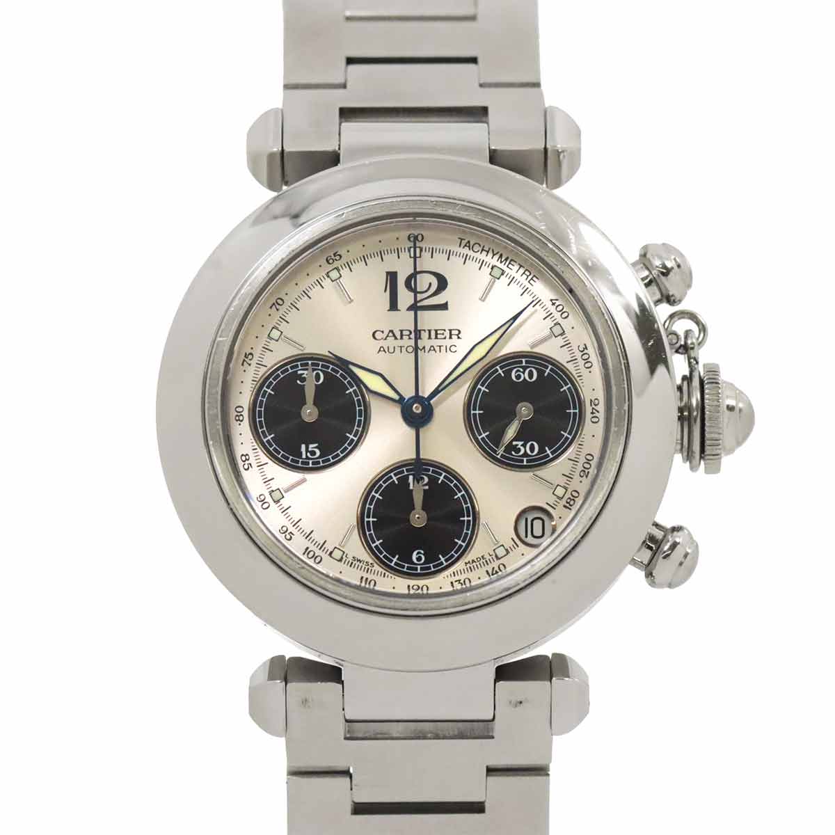 Pasha C Chronograph W31048M7 Automatic Silver Dial Boys Watch