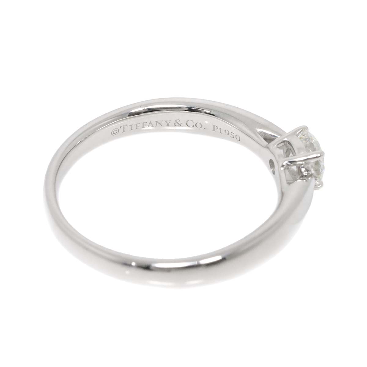 Diamond 0.23ct I/VS1/3EX Ring Pt Platinum Size4(US)